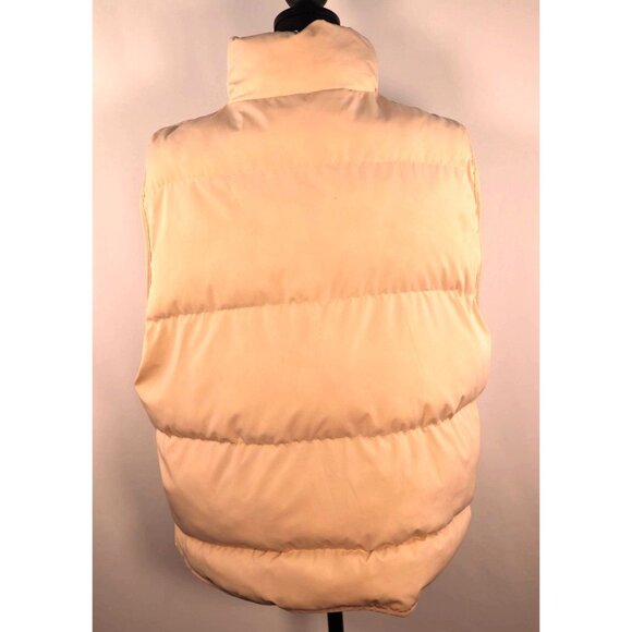 Luxi Aunt & Studio Beige‎ Puffer Vest Size Large - Picture 3 of 10